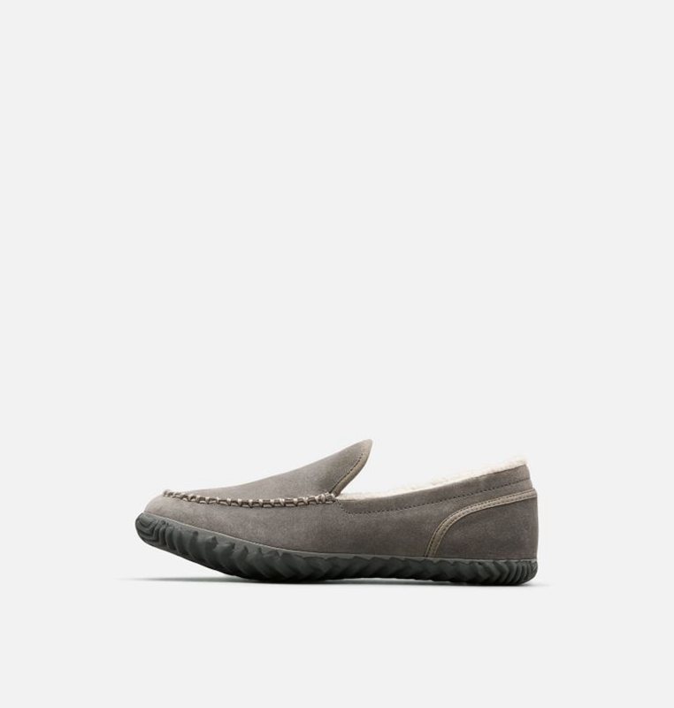 Mens Slippers Grey - Sorel Dude Moc™ - 291450-GNJ